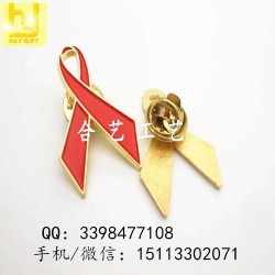 艾滋病徽章，紅絲帶徽章，愛心胸針，慈善機構(gòu)襟章