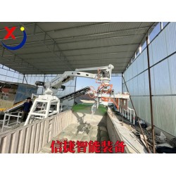 在高溫環(huán)境中，全自動裝車機器人代替人工飼料裝車